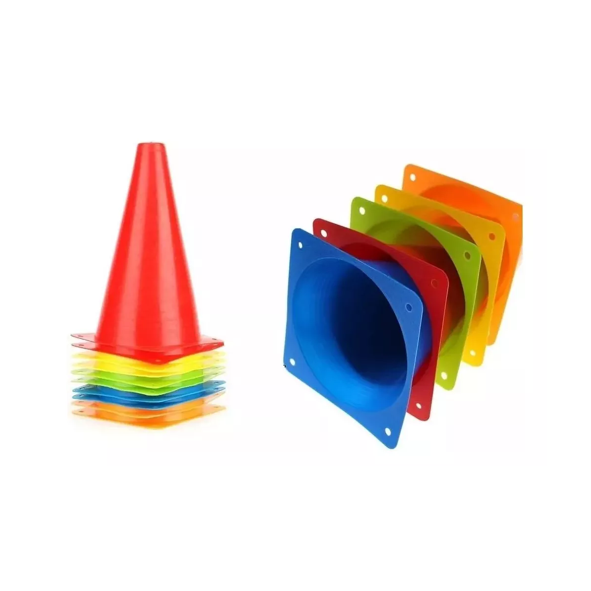 Paquete De 25 Conos Para Entrenamiento Agilidad Colores