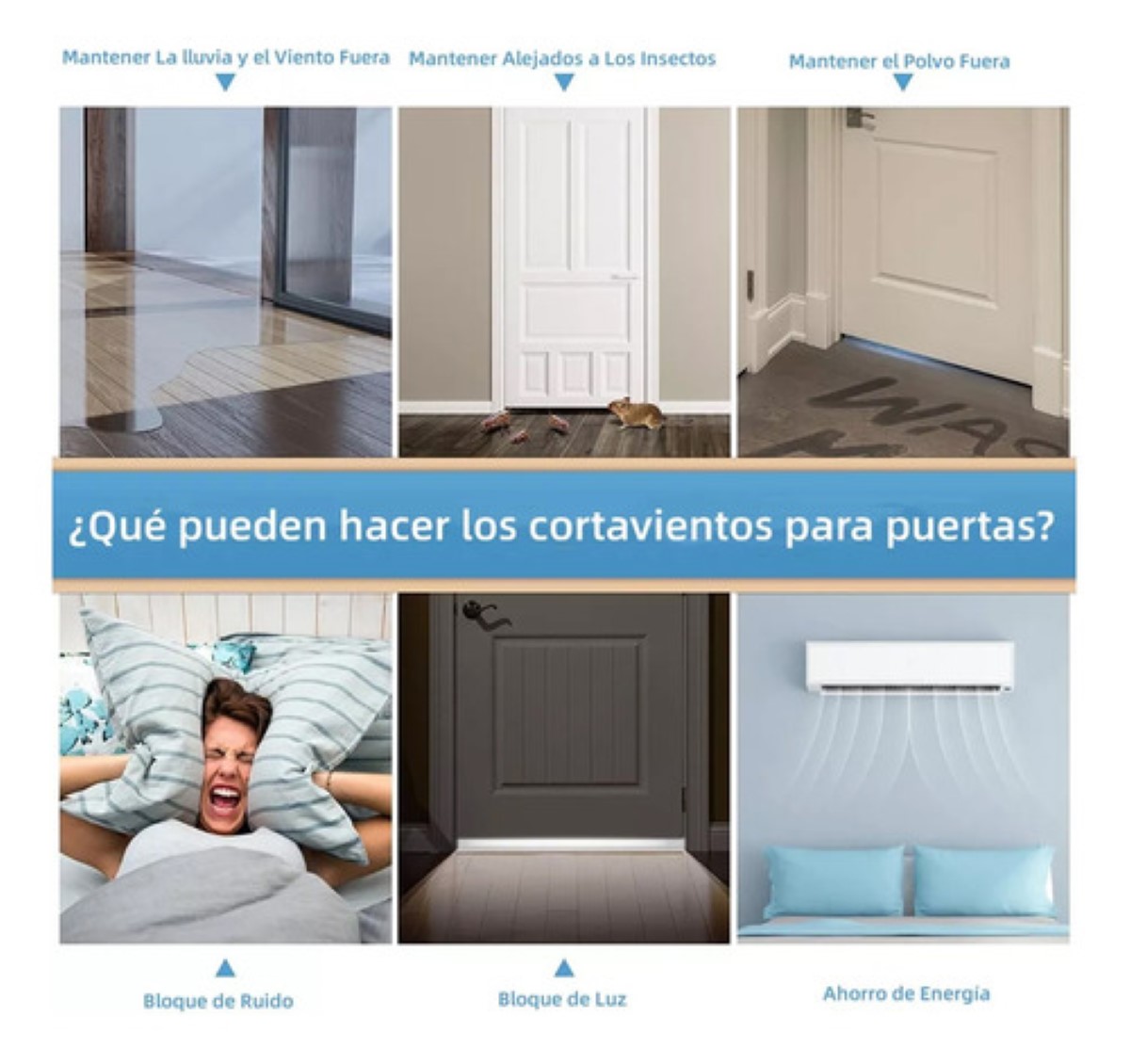 3 Piezas De Guardapolvo Cubre Puerta Atrapa Polvo negro rojo
