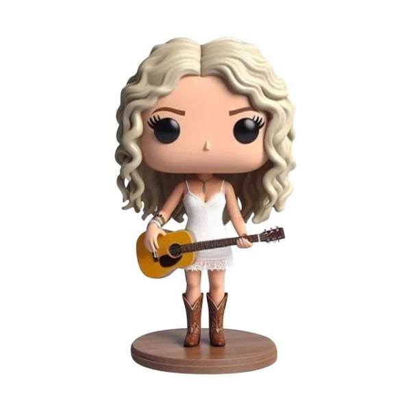 Figura De 13 Cm De Taylor Swift Con Guitarra Mean