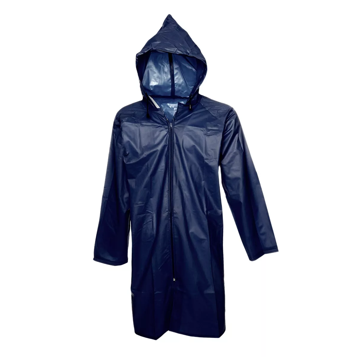 Capa Impermeable Portátil Para Lluvia Gabardina Rompevientos Azul Marino Grande