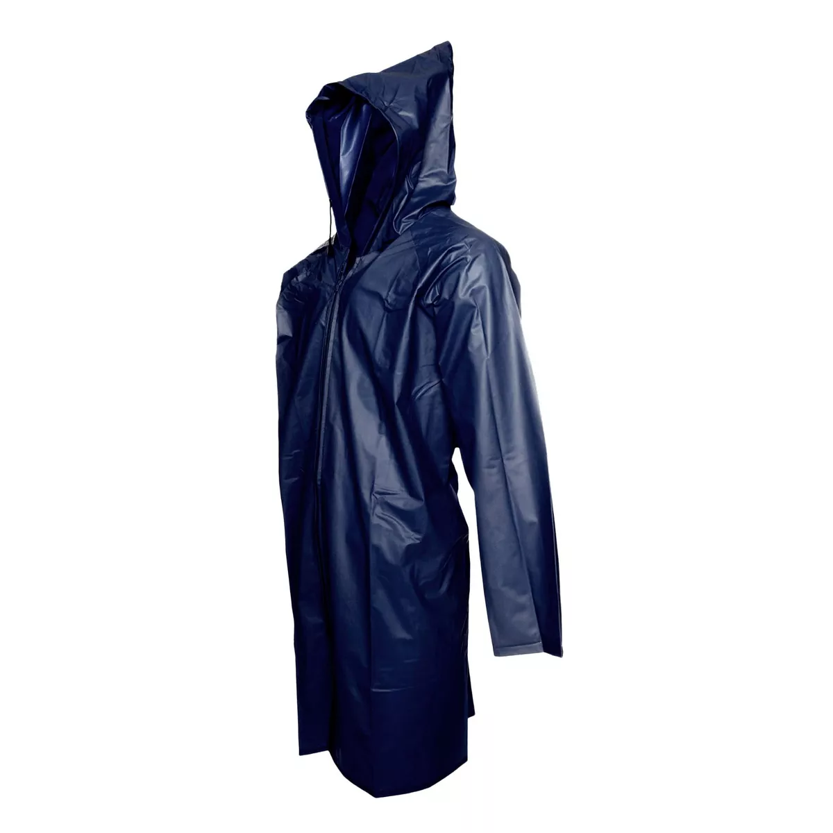 Capa Impermeable Portátil Para Lluvia Gabardina Rompevientos Azul Marino Grande