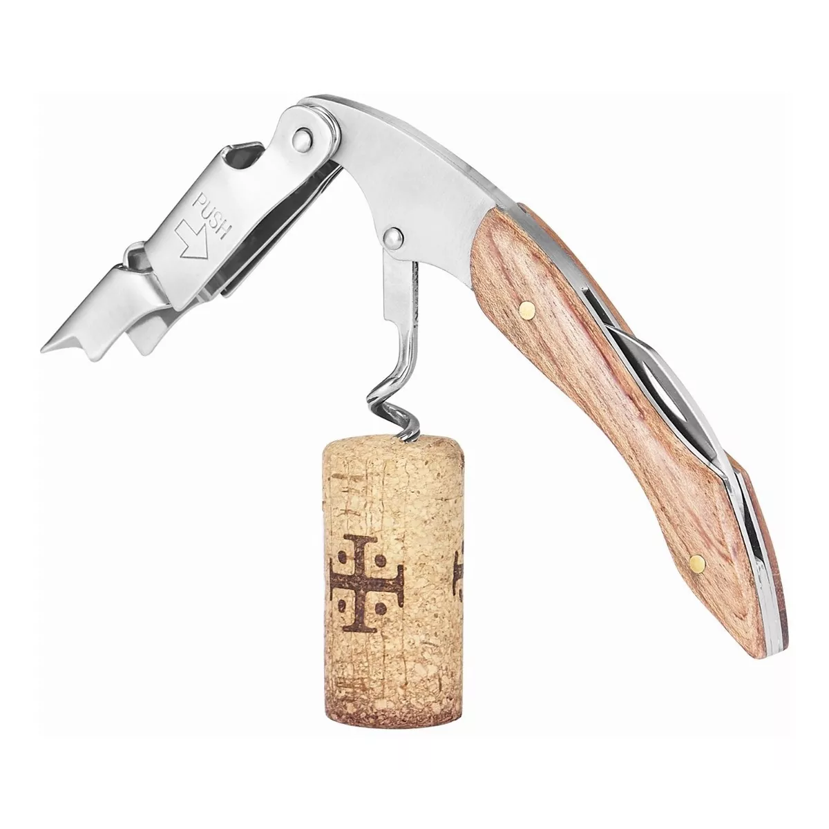 Destapacorchos Vinos Sacacorchos Con Funda De Madera