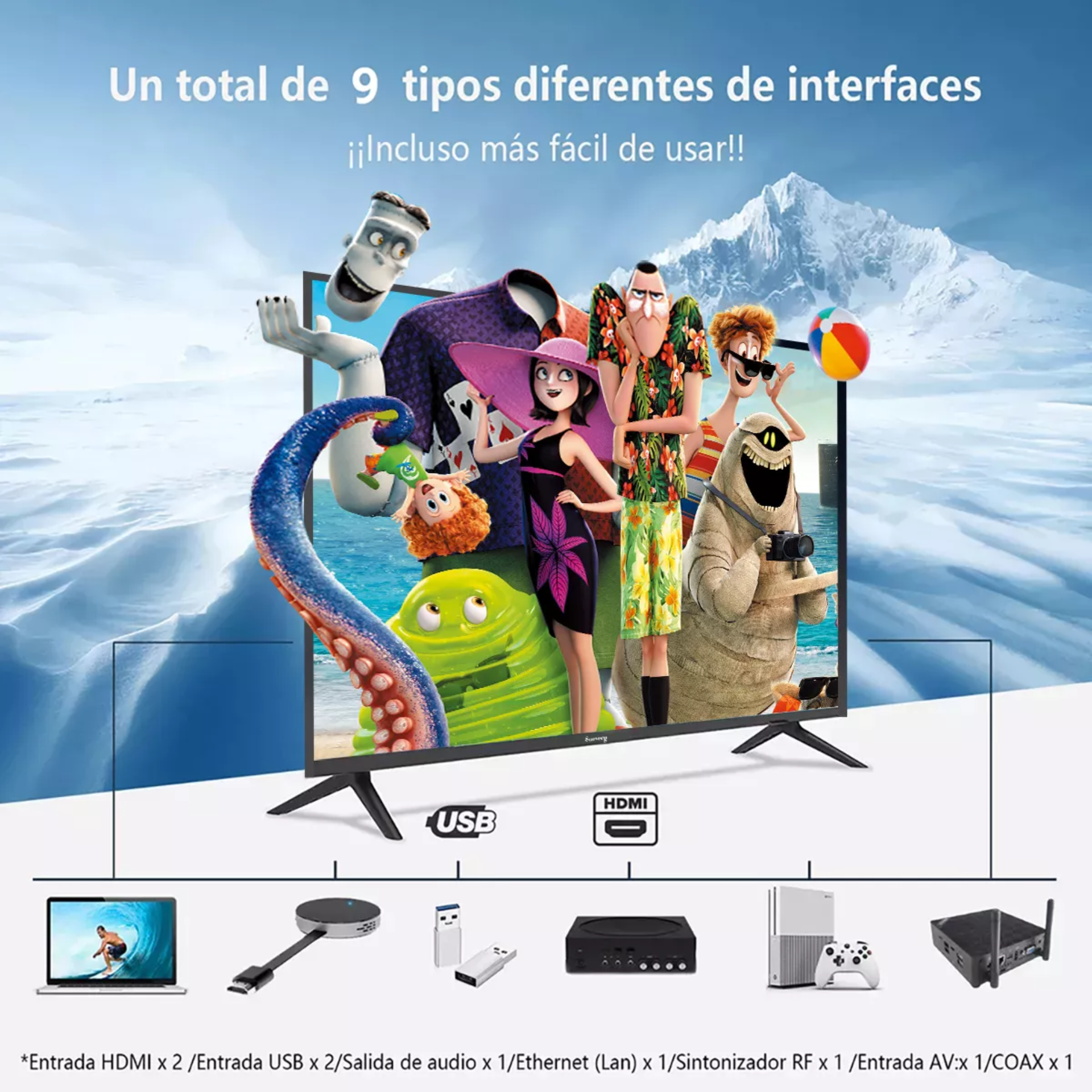 Smart Tv 24 Pulgadas Suevery Dled Full Hd Android Tv Dolby