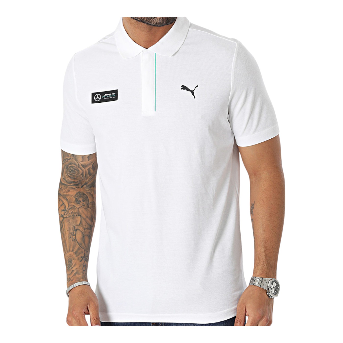 PLAYERA PUMA HOMBRE BLANCO PUMA MERCEDES FORMULA 1 MAPF1 POLO 53847803