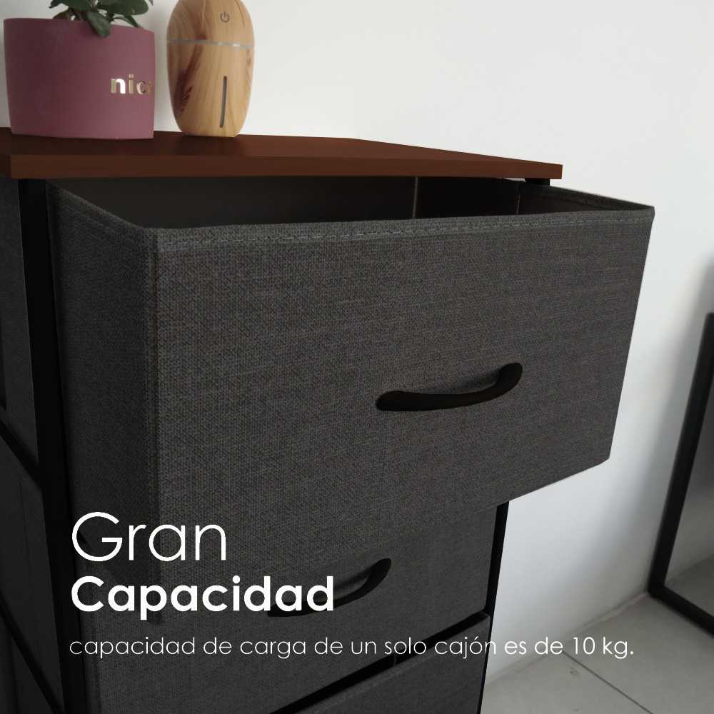 Gabinete con 4 cajones organizador multifuncional de almacenamiento