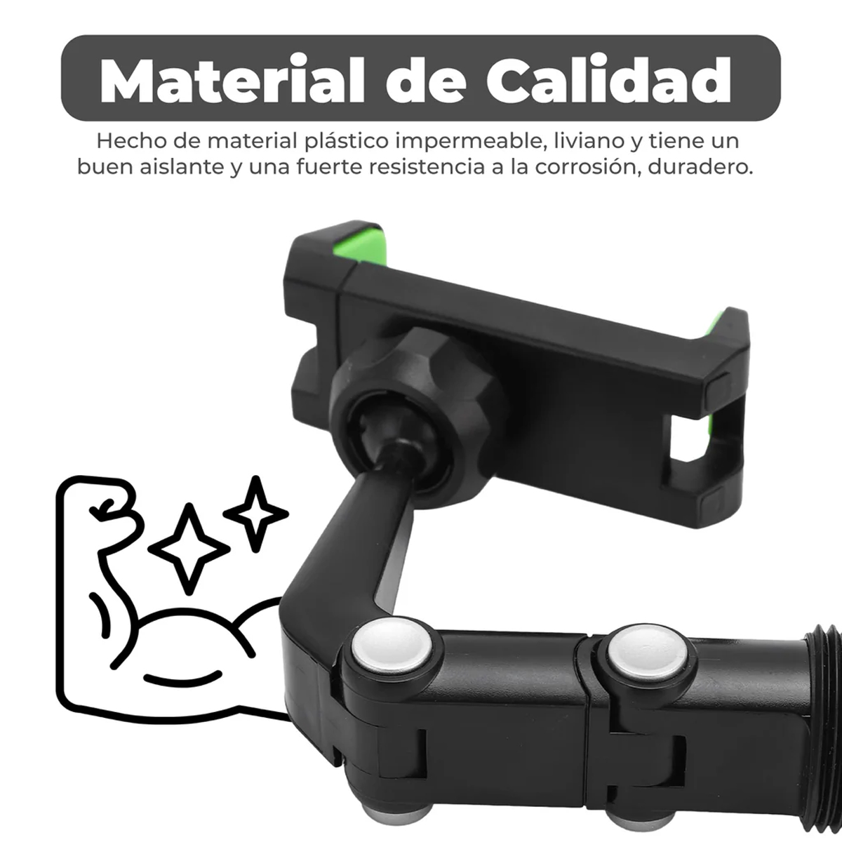 Soporte con clip universal para celular / cellphone holder para retrovisor 