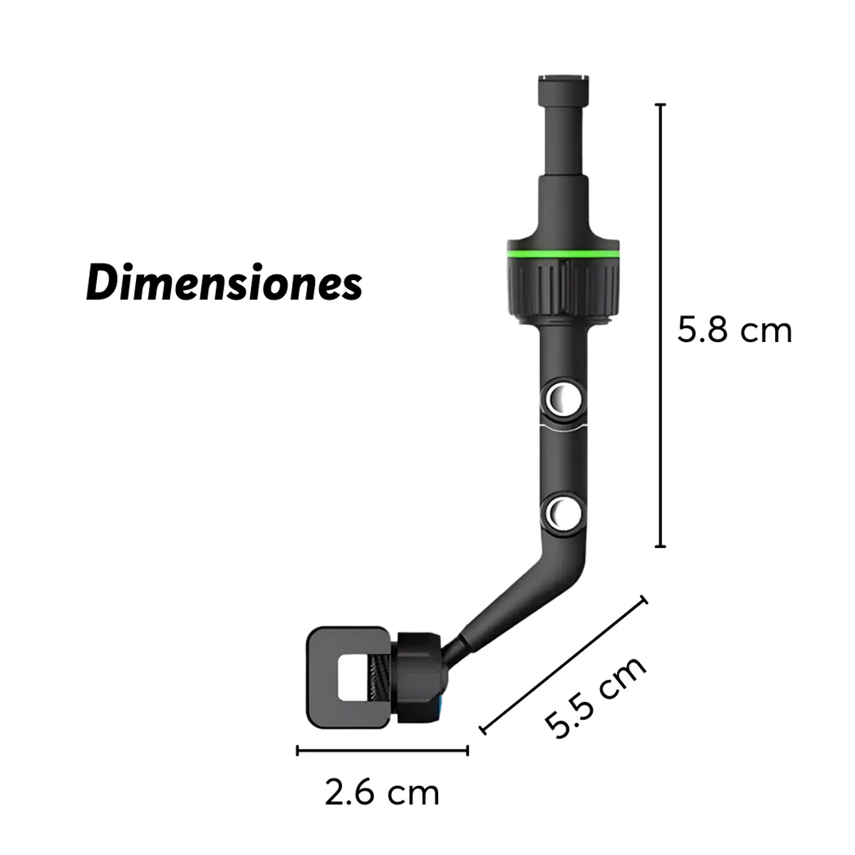 Soporte con clip universal para celular / cellphone holder para retrovisor 