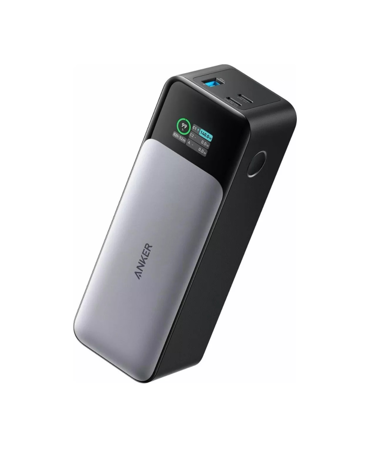 Power Bank Cargador Portátil  Anker de 24000mAh con 140 W con 3 Puertos Color Negro