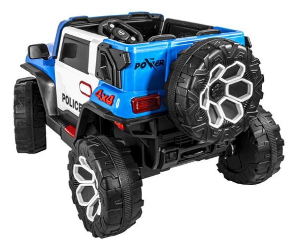 Carro Montable Electrico Control Remoto 4x4 Musica Bluetooth Azul