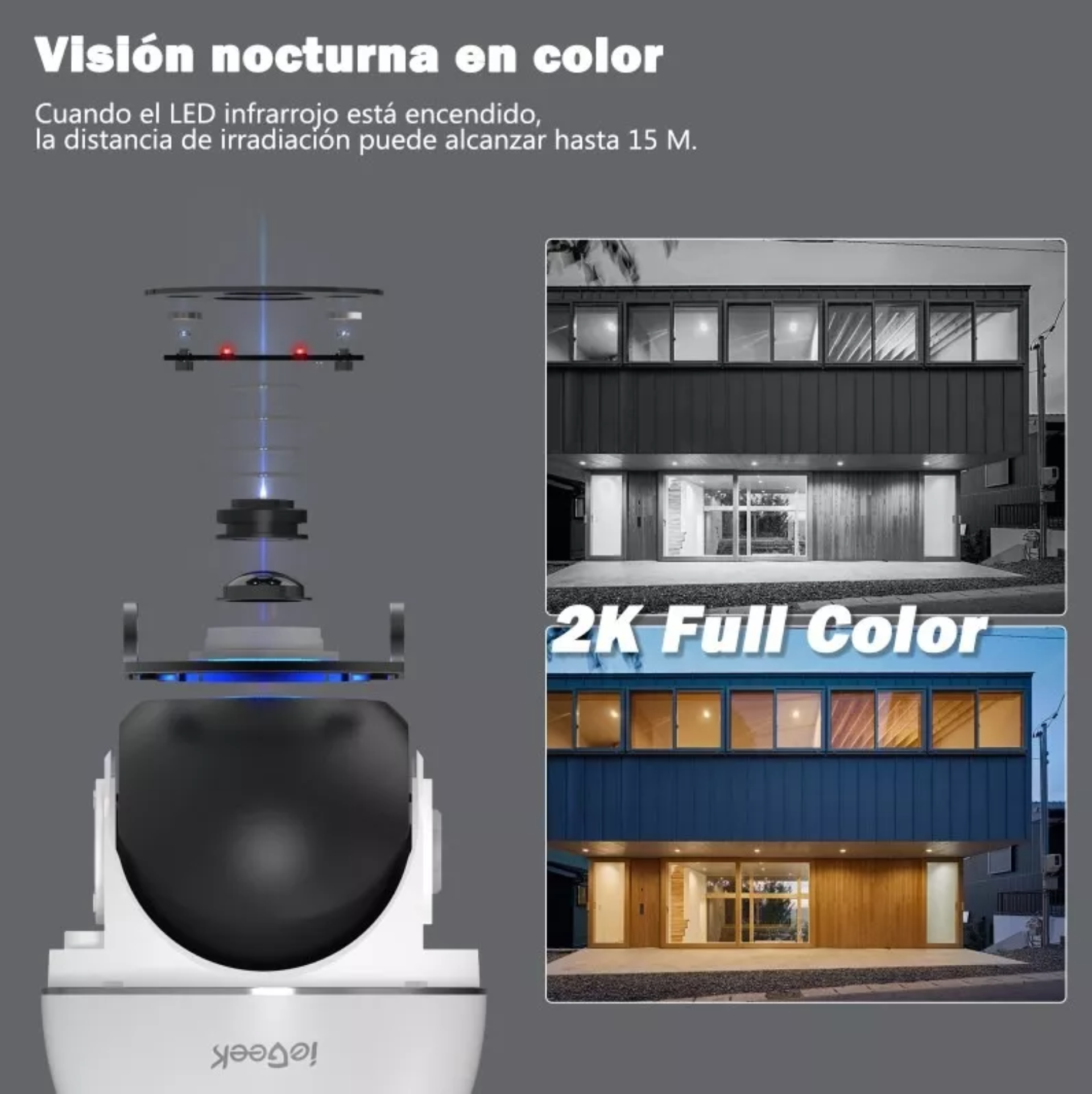 Solar Cámara De Seguridad 2k Exterior Wifi Bateria Con Ptz
