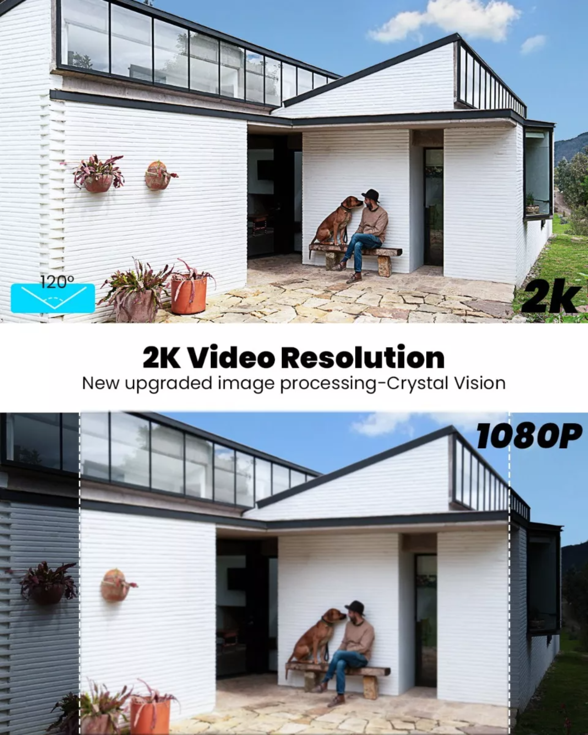 Solar Cámara De Seguridad 2k Exterior Wifi Bateria Con Ptz