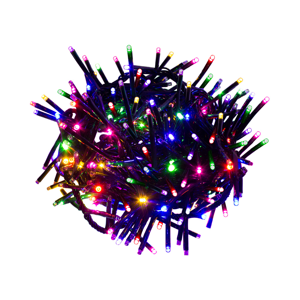 Serie Navideña 500 Led V3 Multicolor Funciones Destello 9 Mt