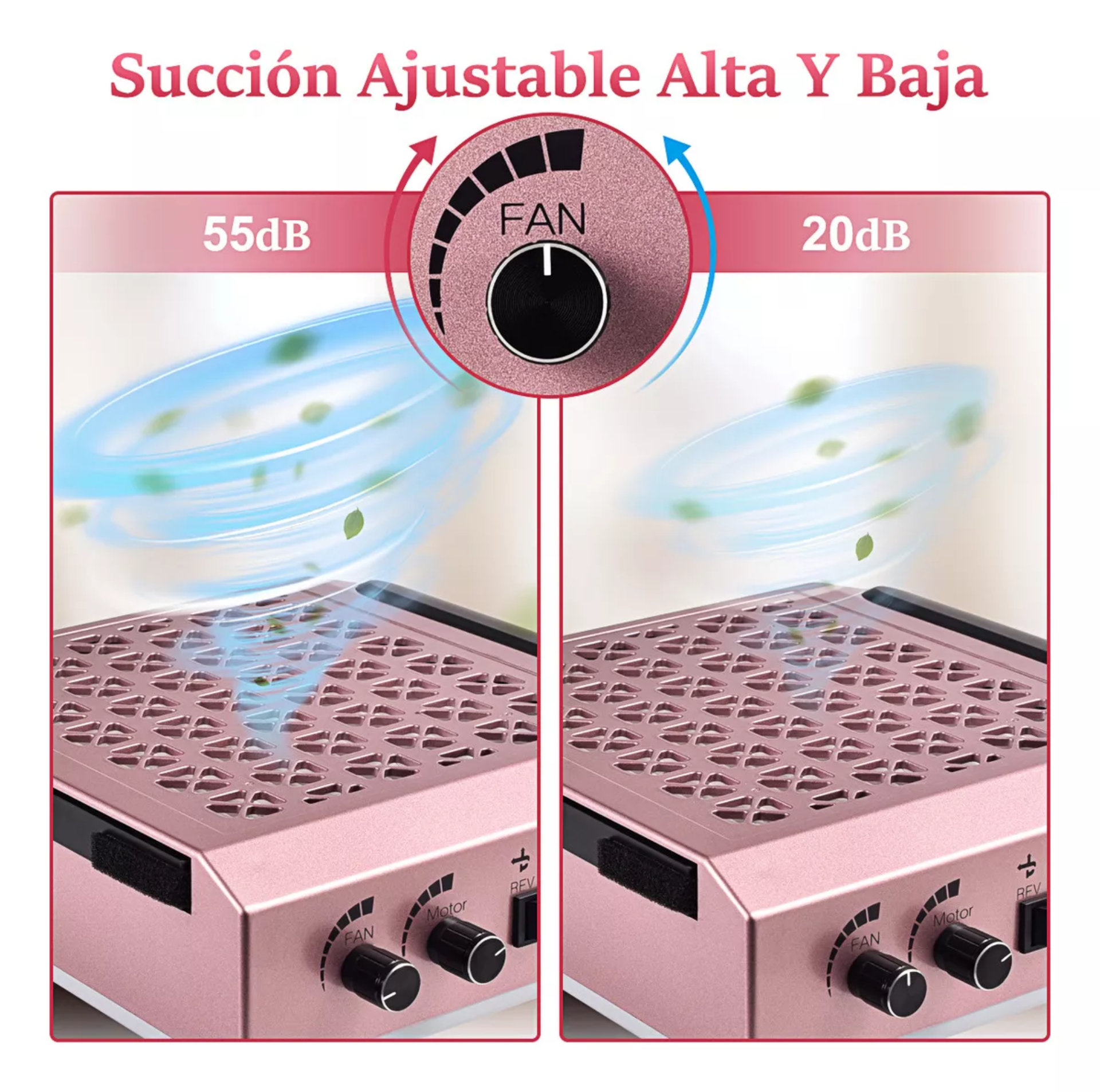 4 en1 Taladro Para Uñas Pulidor Esmeril Drill Profesional Extractor Polvo Acrilicas Juemel M7031
