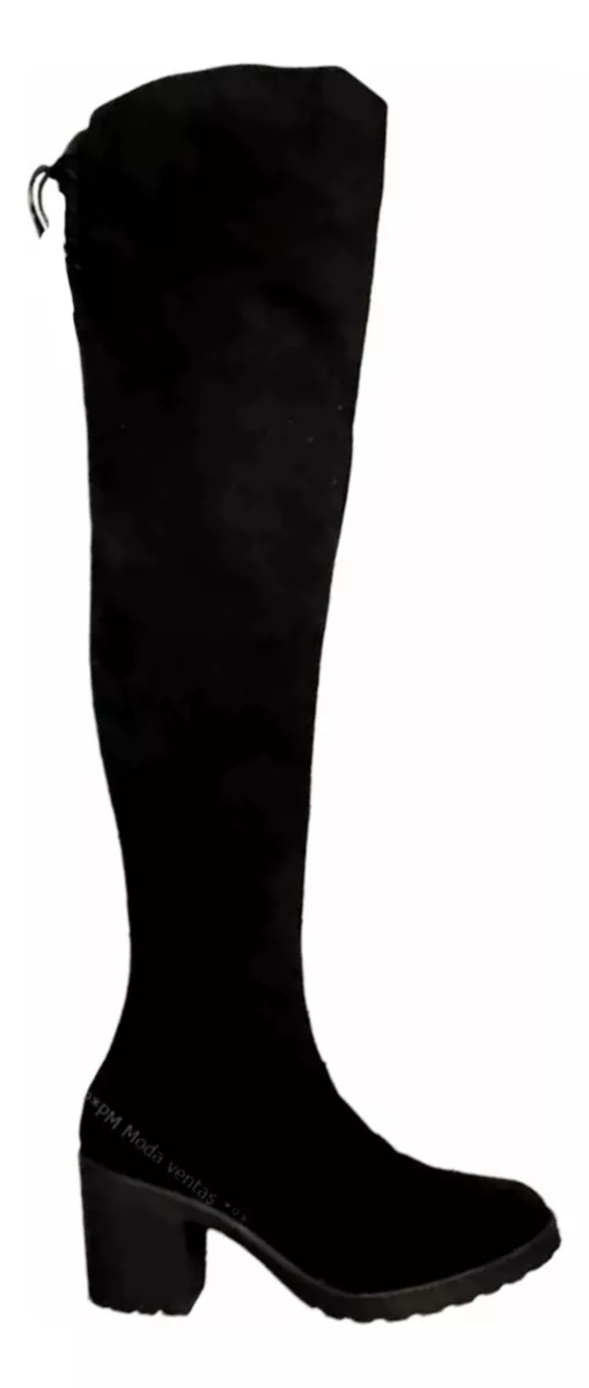 Botas Largas Tacon Cuadrado Maxibotas Bucanera Tacto Durazno