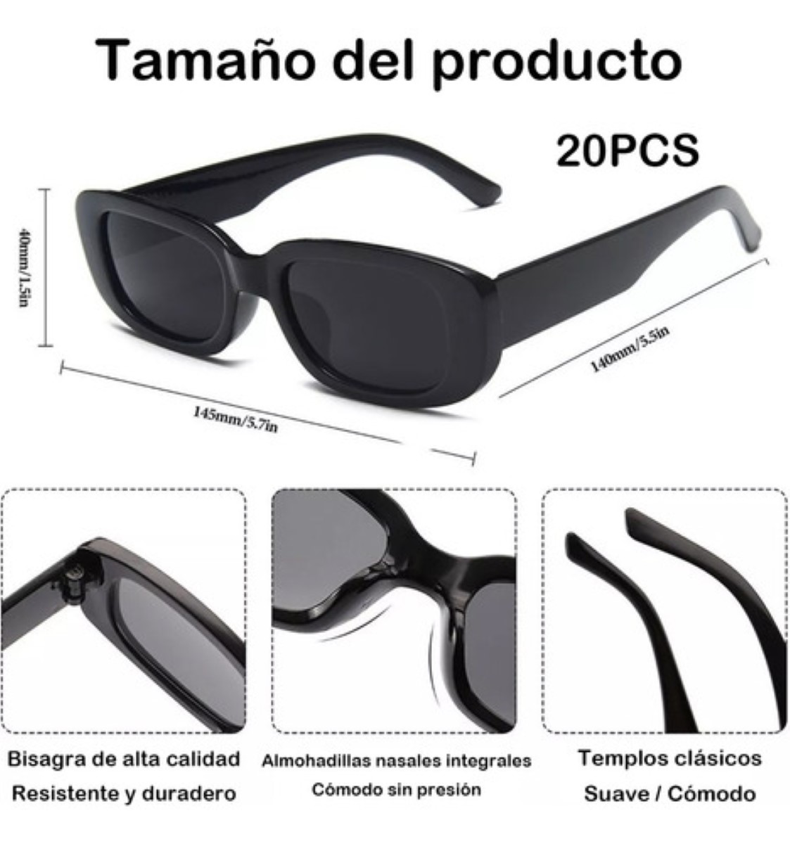 Lentes De Sol Para Mujer y Hombre 20 Piezas COLORESS