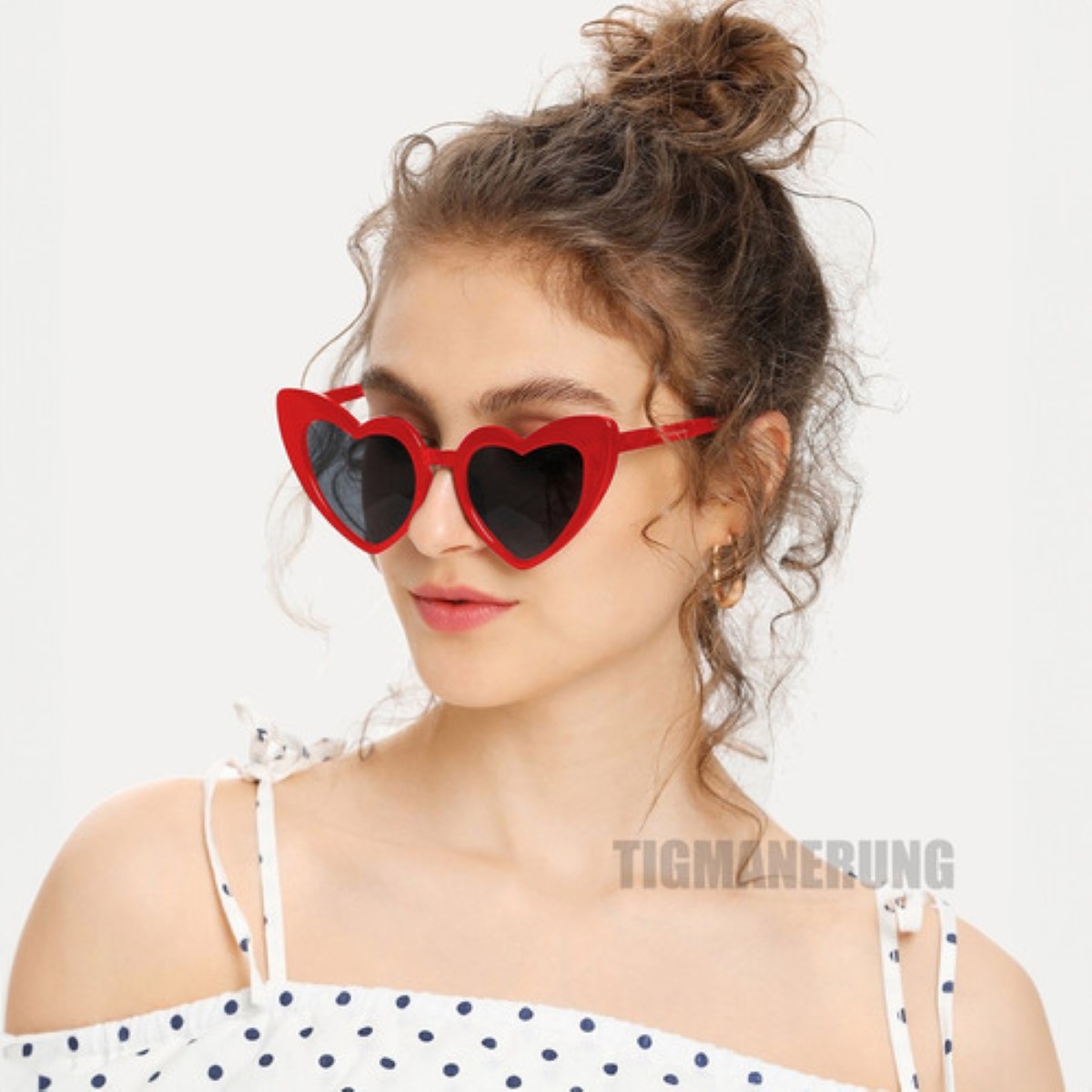Gafas De Sol Corazón Accesorios Moda Niñas/Mujer 10 pzs Lentes ROJA