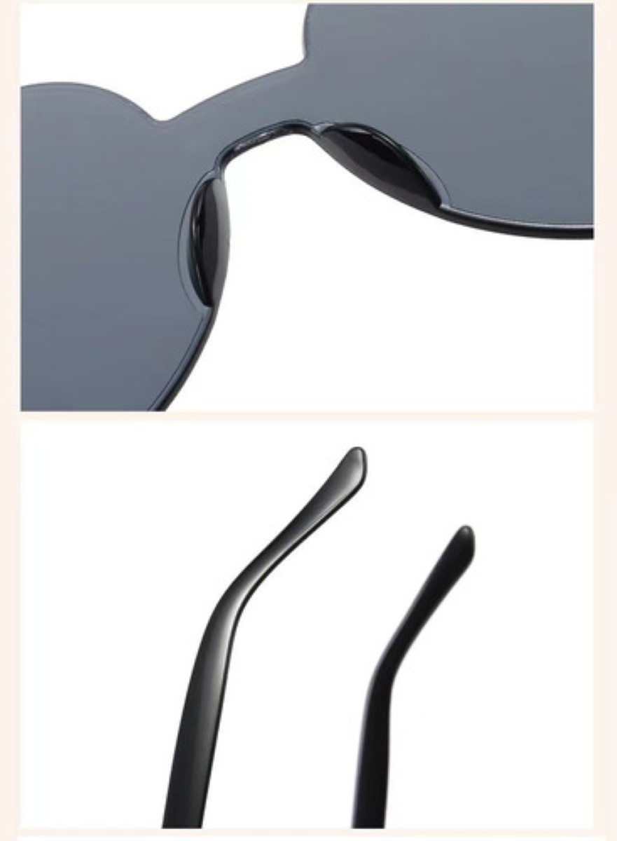 Gafas De Sol De Corazón Accesorios Lentes 10 pares COLOR CELESTE AZUL