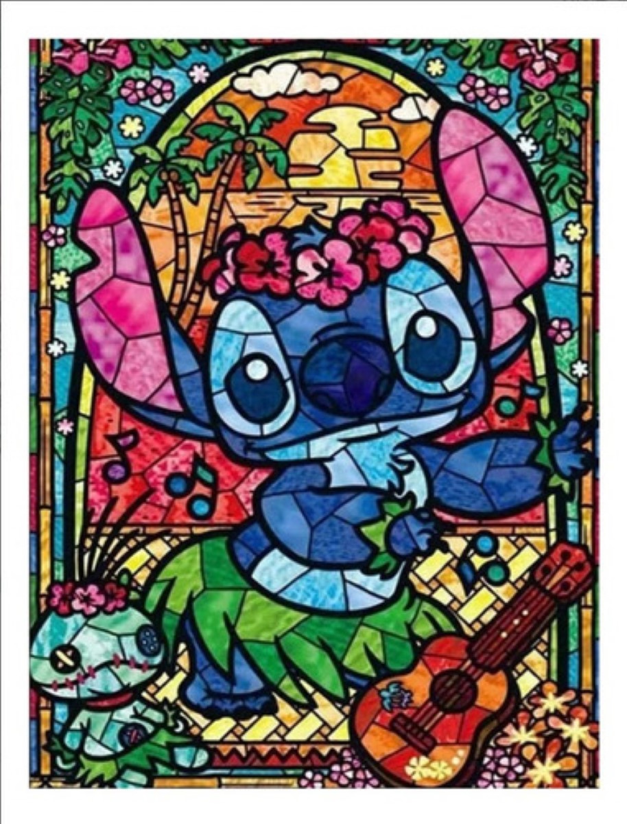 Kits De Pintura Diamantes Para Stitch 5d Diy 40×30 cm 3 pzs COLORES