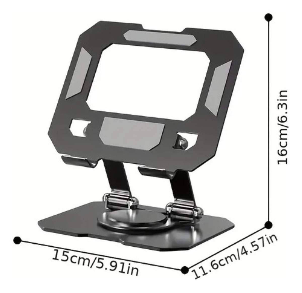 Base De Soporte Ajustable Plegable Giratorio 360 Para Tablet NEGRO