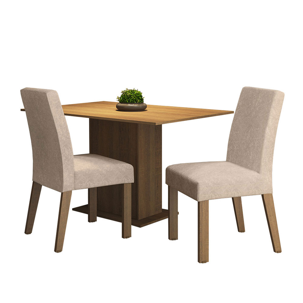 Juego de Comedor con Mesa y 2 Sillas Madesa Manu MCI