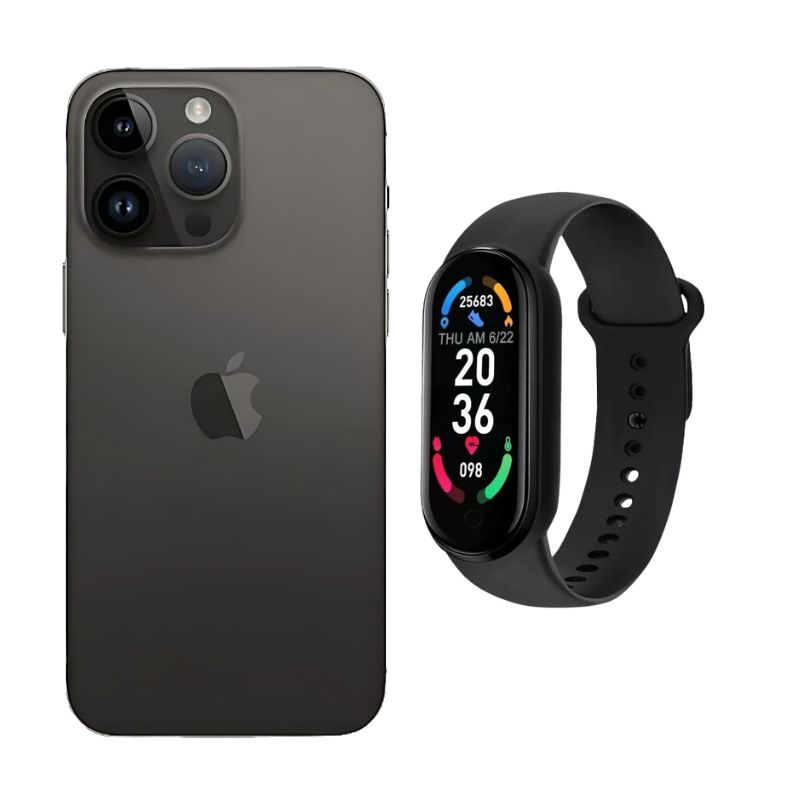 iPhone 14 Pro Max 256GB Negro E-SIM Reacondicionado Grado A + Brasalete Genérico