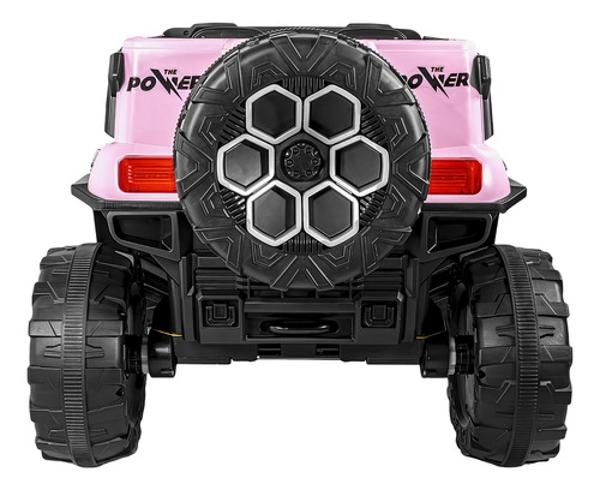 Carro Montable Electrico Control Remoto 4x4 Musica Bluetooth Rosa