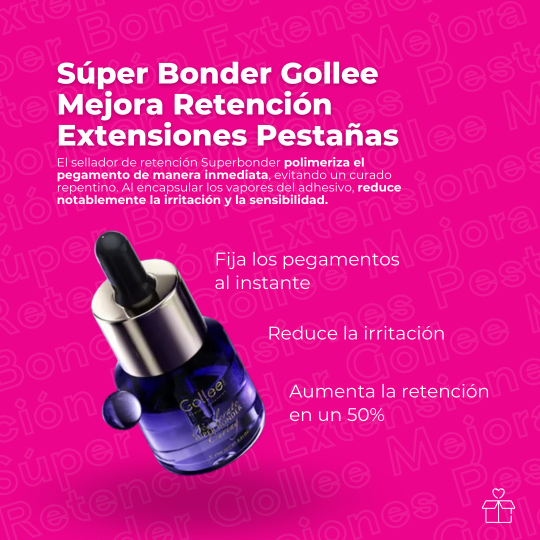 Súper Bonder Golle Mejora Retención Extensiones Pestañas