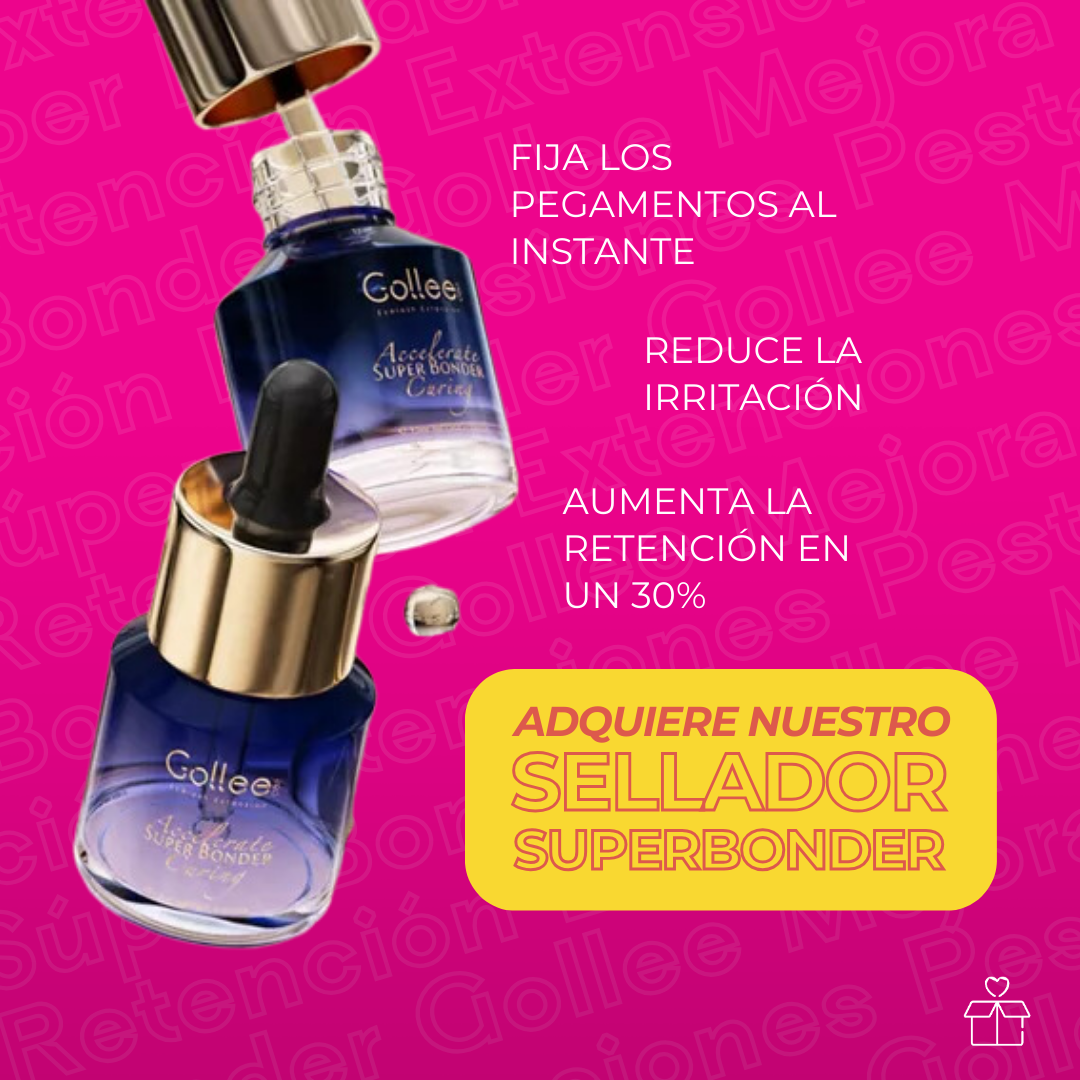 Súper Bonder Golle Mejora Retención Extensiones Pestañas