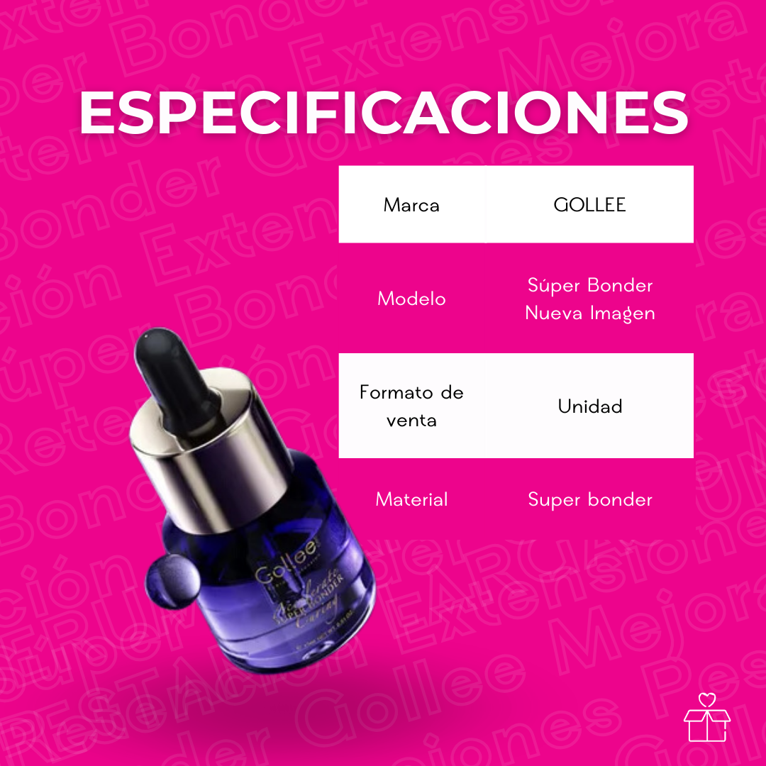 Súper Bonder Golle Mejora Retención Extensiones Pestañas