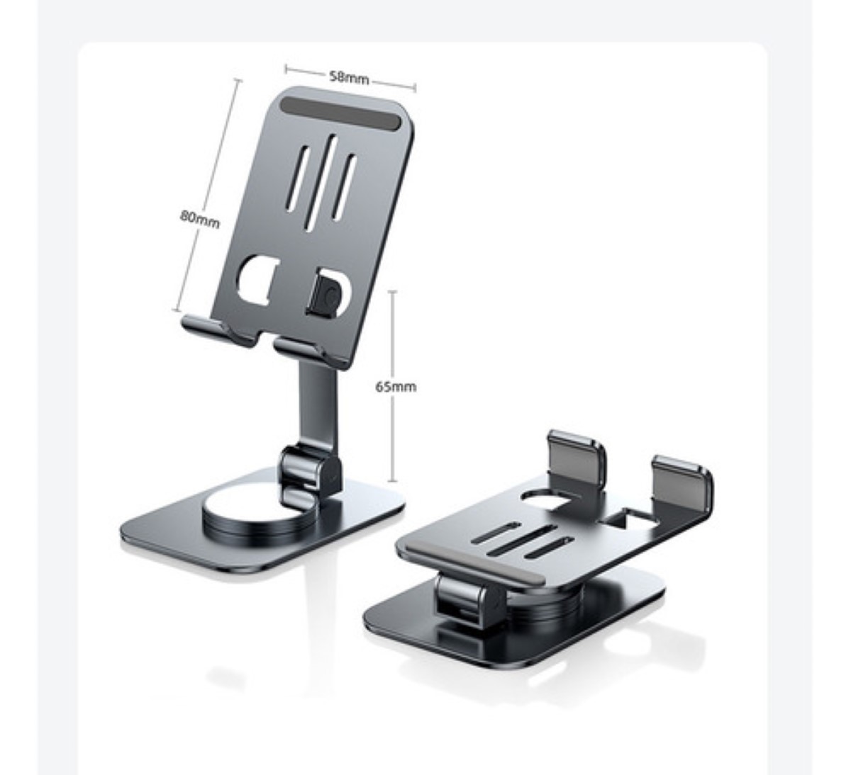 Soporte Ajustable De Aluminio Para Teléfono/tablet/consola PLATA