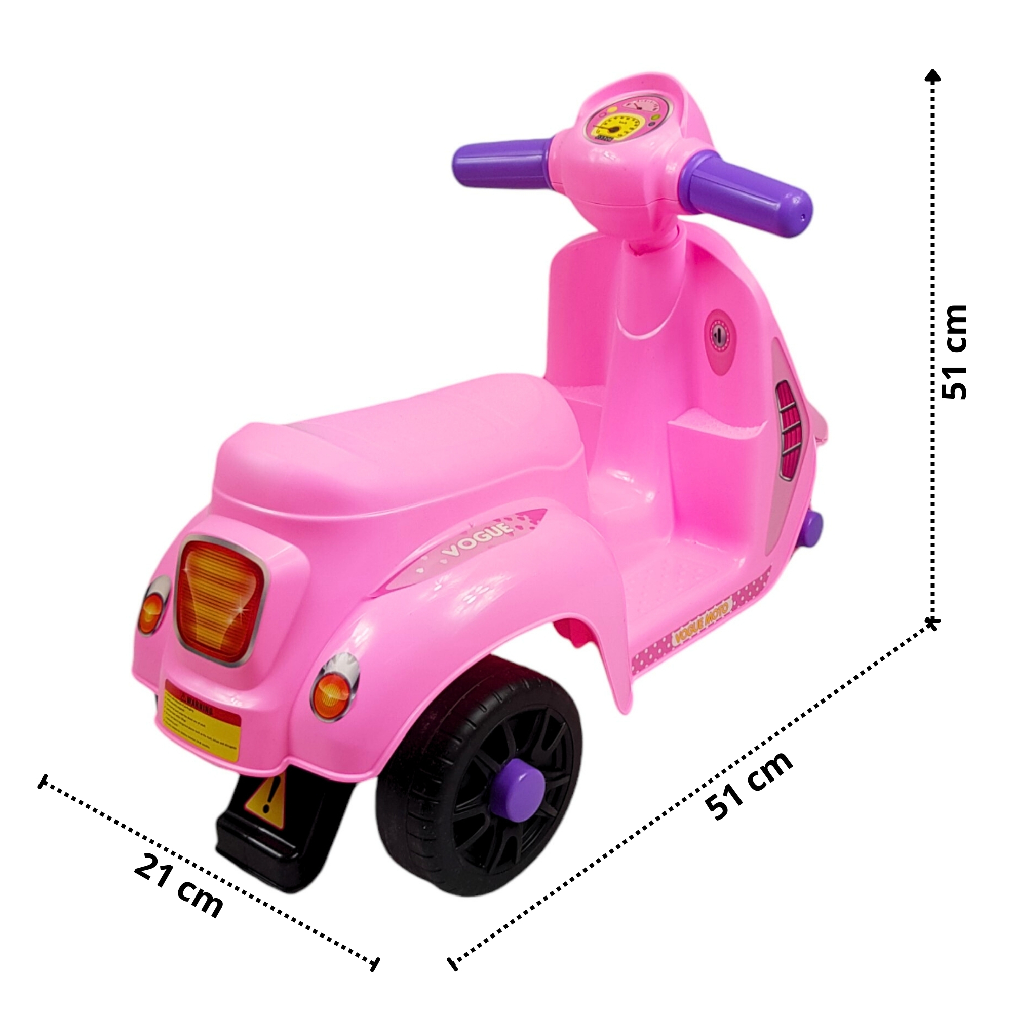 Montable Correpasillos para Niños Juguete de Equilibrio Moto - Rosa.