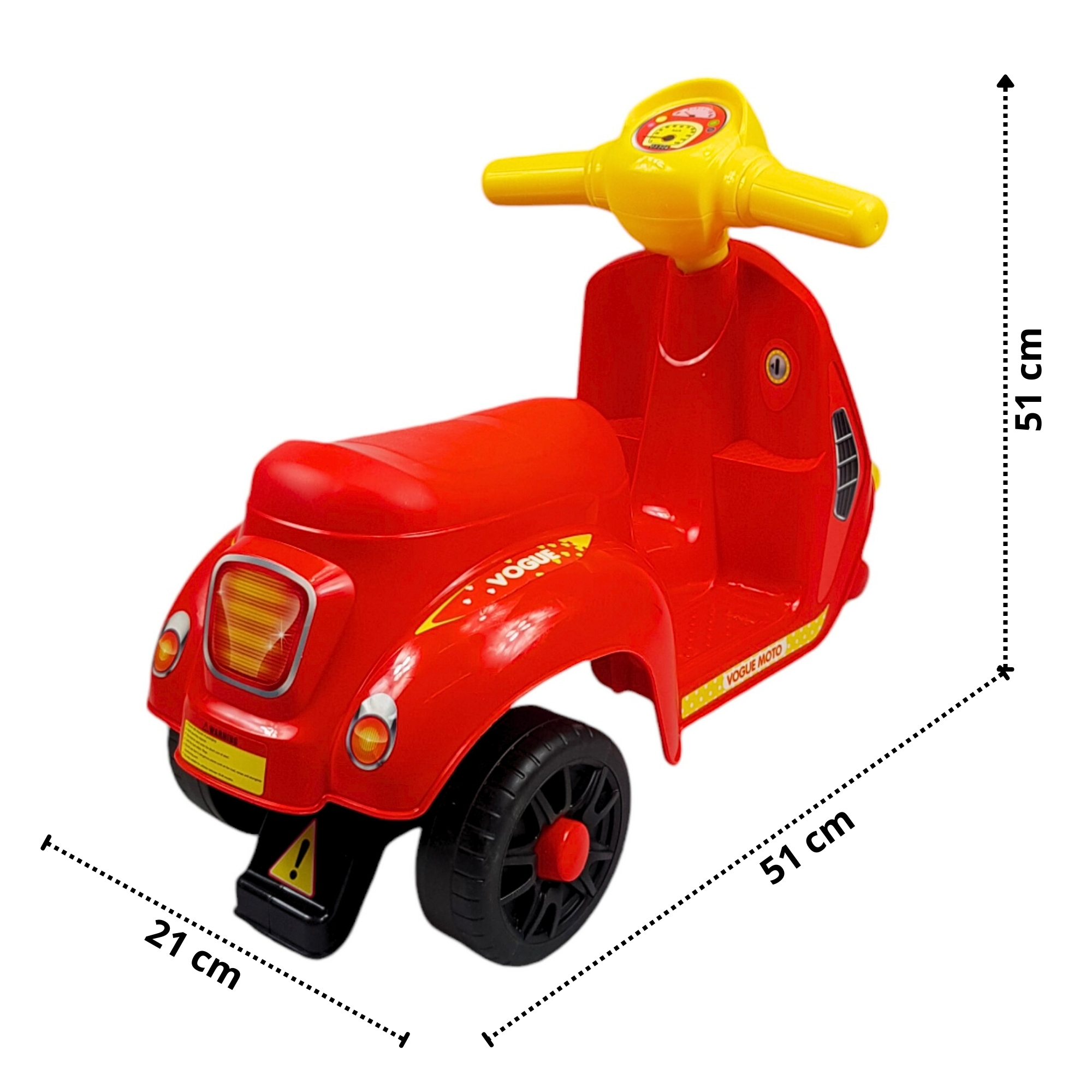 Montable Correpasillos para Niños Juguete de Equilibrio Moto  - Rojo.