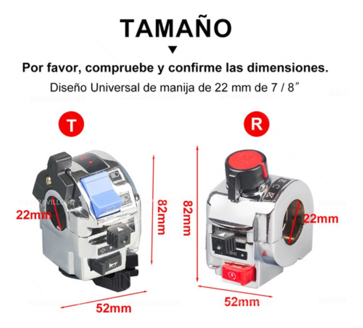 Par Juego De Mandos Derecho E Izquierdo Italika Tc200 Rc200 negro gris
