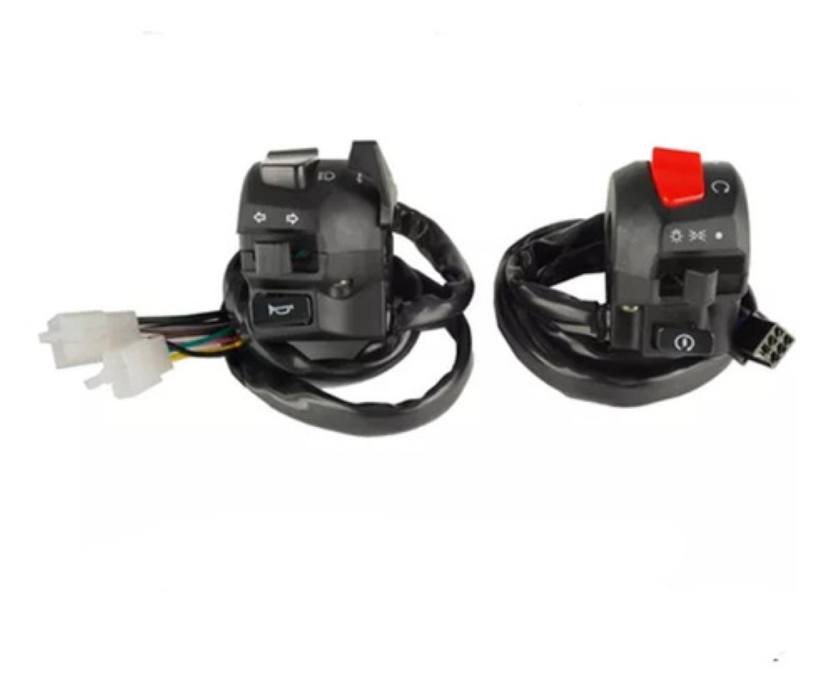 Par Mandos Izquierdo Y Derecho Para Yamaha Fz16 Fazer16 2.0 negro