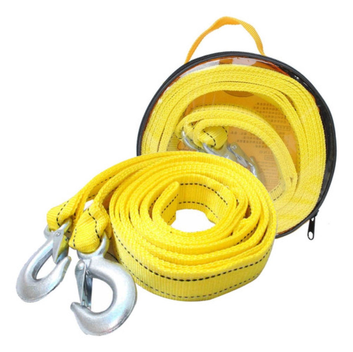 Cuerda Remolque Olécranon Doble Capa Espesada Correa 4m/5t amarillo