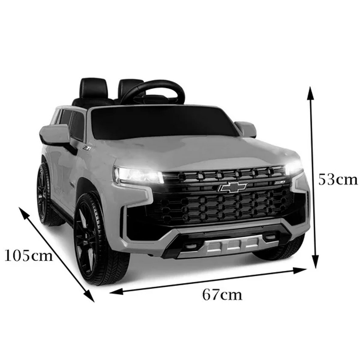 Carro Camioneta Montable Electrico 12V Tahoe SUV Amarillo