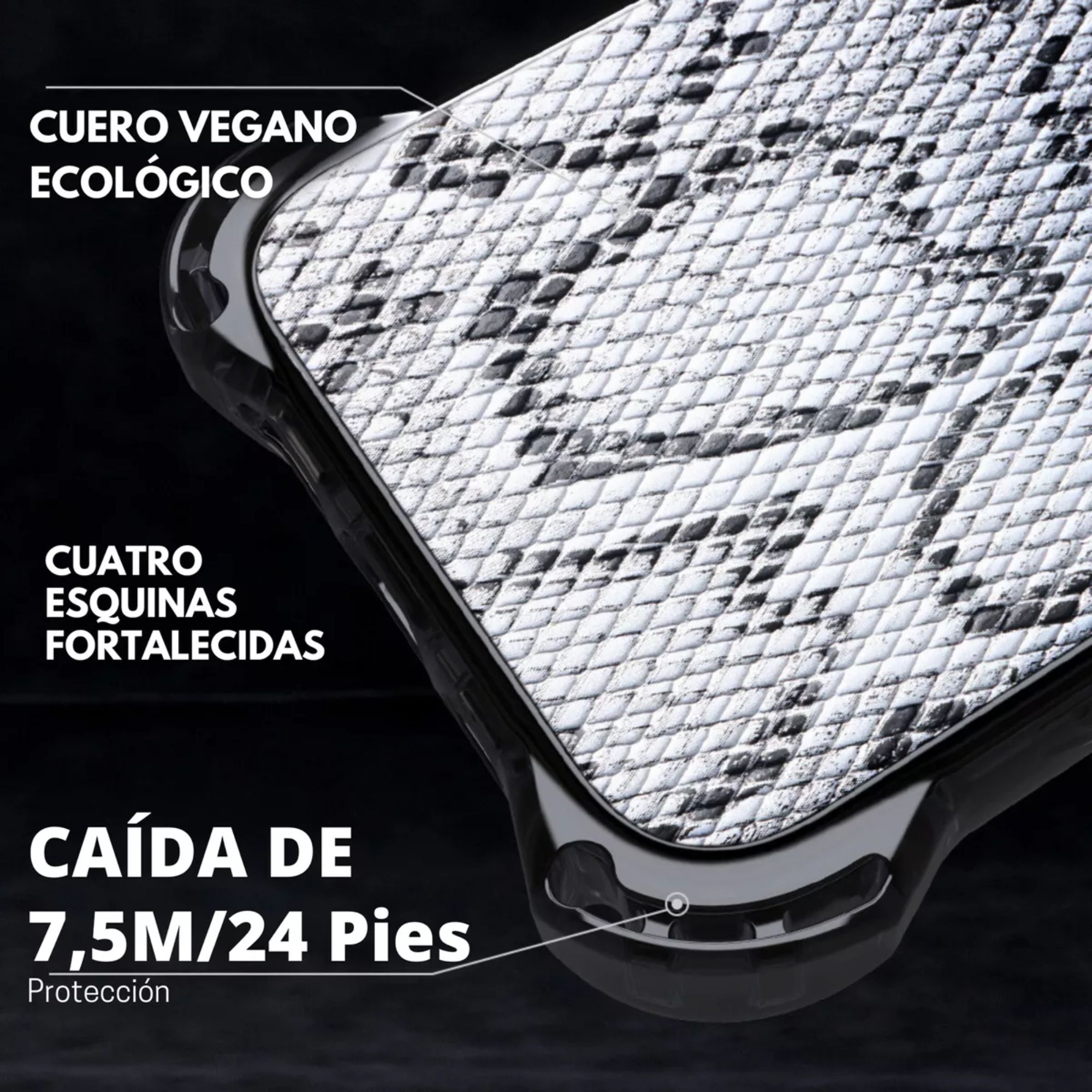 Funda Uso Rudo Para iPhone Magsafe Ultra Bounce Animal Print Protector para Iphone 14 plus/15 plus / Piton