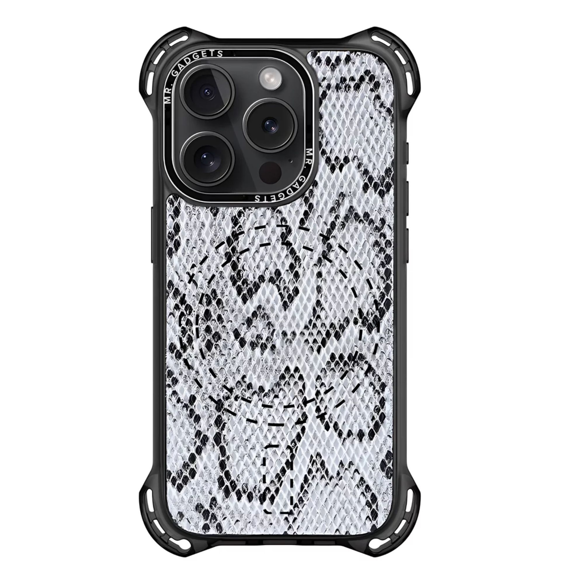 Funda Uso Rudo Para iPhone Magsafe Ultra Bounce Animal Print Protector para Iphone 14 plus/15 plus / Piton
