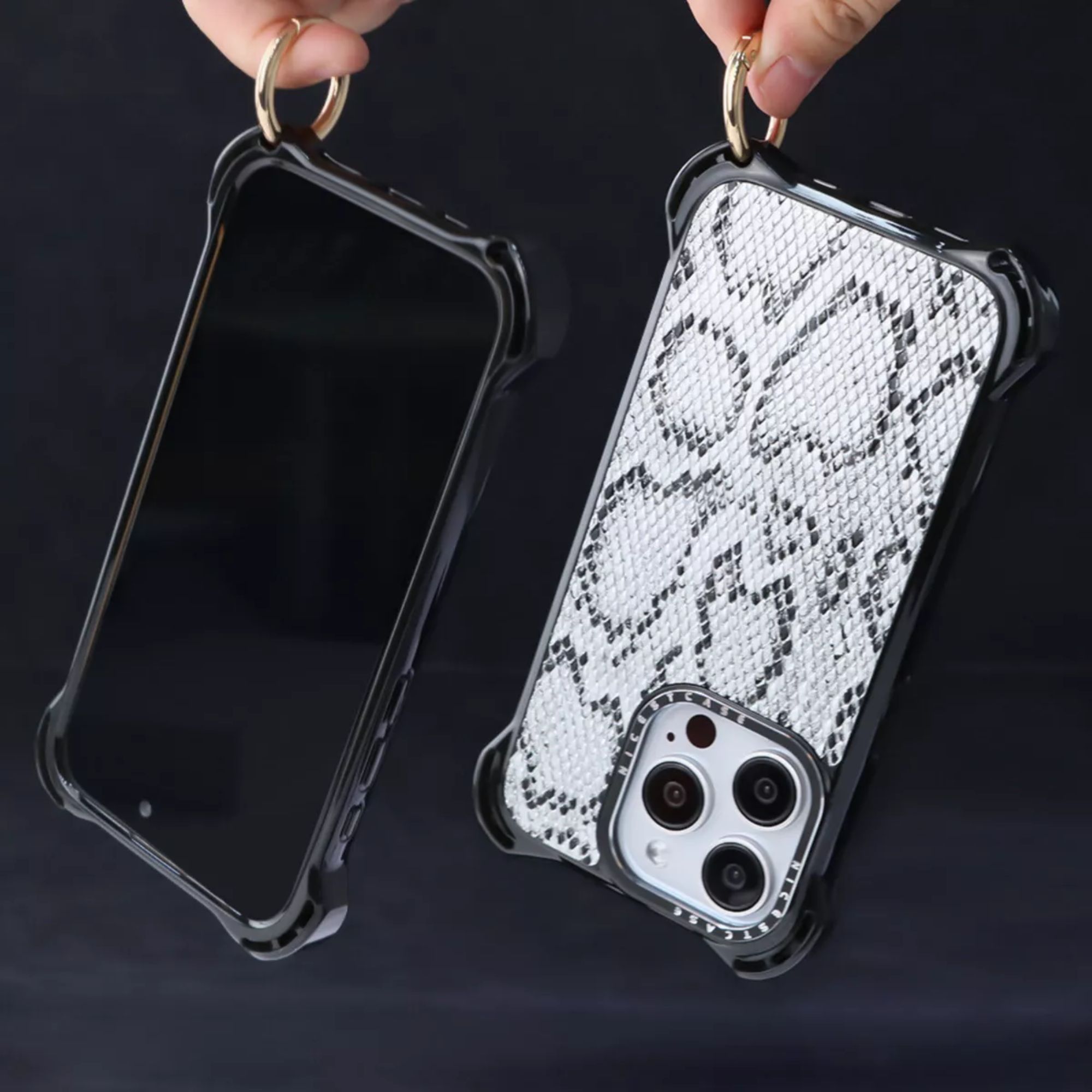 Funda Uso Rudo Para iPhone Magsafe Ultra Bounce Animal Print Protector para Iphone 14 plus/15 plus / Piton