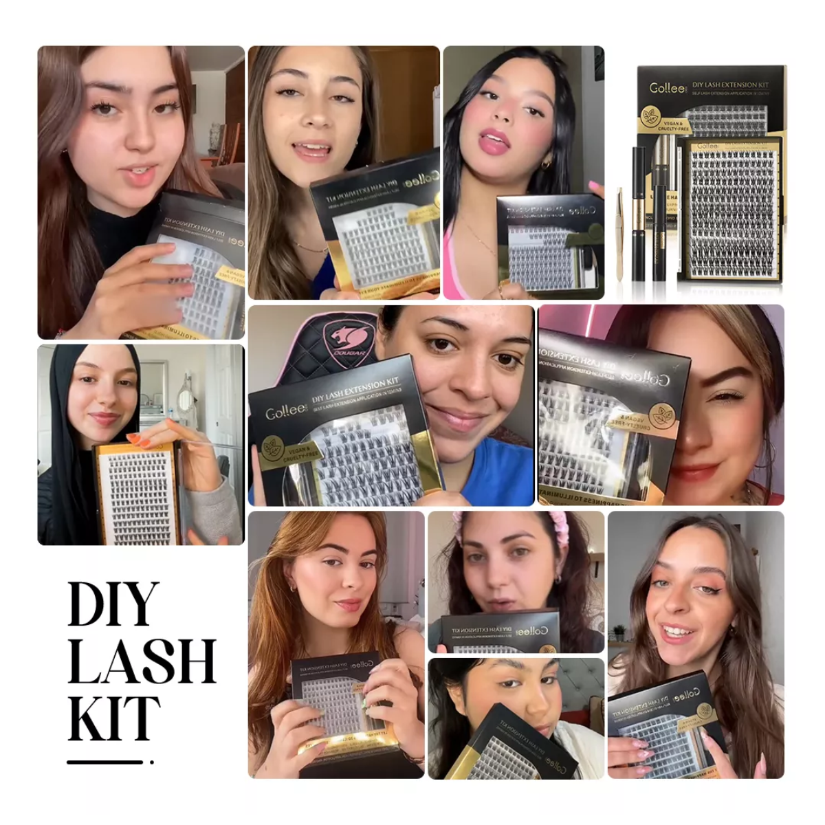Pestañas Diy Golle Para Colocar En Casa Lash Extension Kit