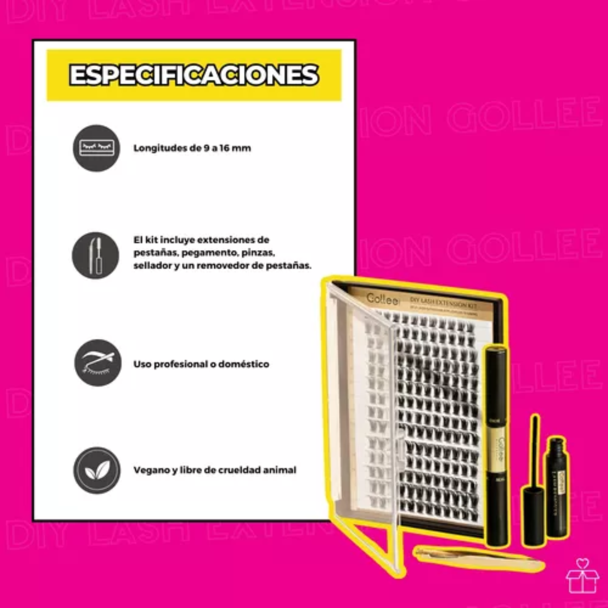 Pestañas Diy Golle Para Colocar En Casa Lash Extension Kit