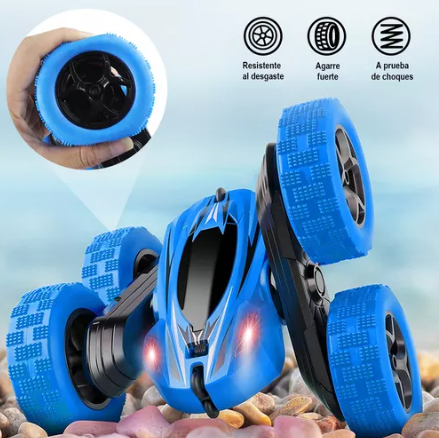 Carro Control Remoto Recargable Rotación De 360° Para Niños