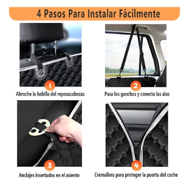 Cubre Asiento Para Perro Mancro 6009, Accesorios Para Autos, Fundas Para Autos, Impermeable