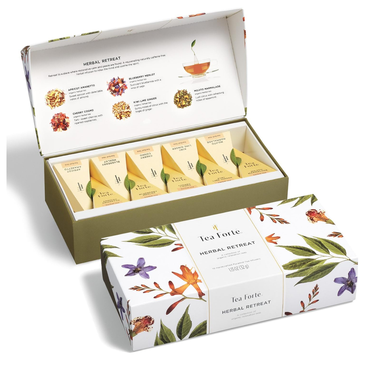 Té Tea Forte Pirámide Herbal Retreat 10pz