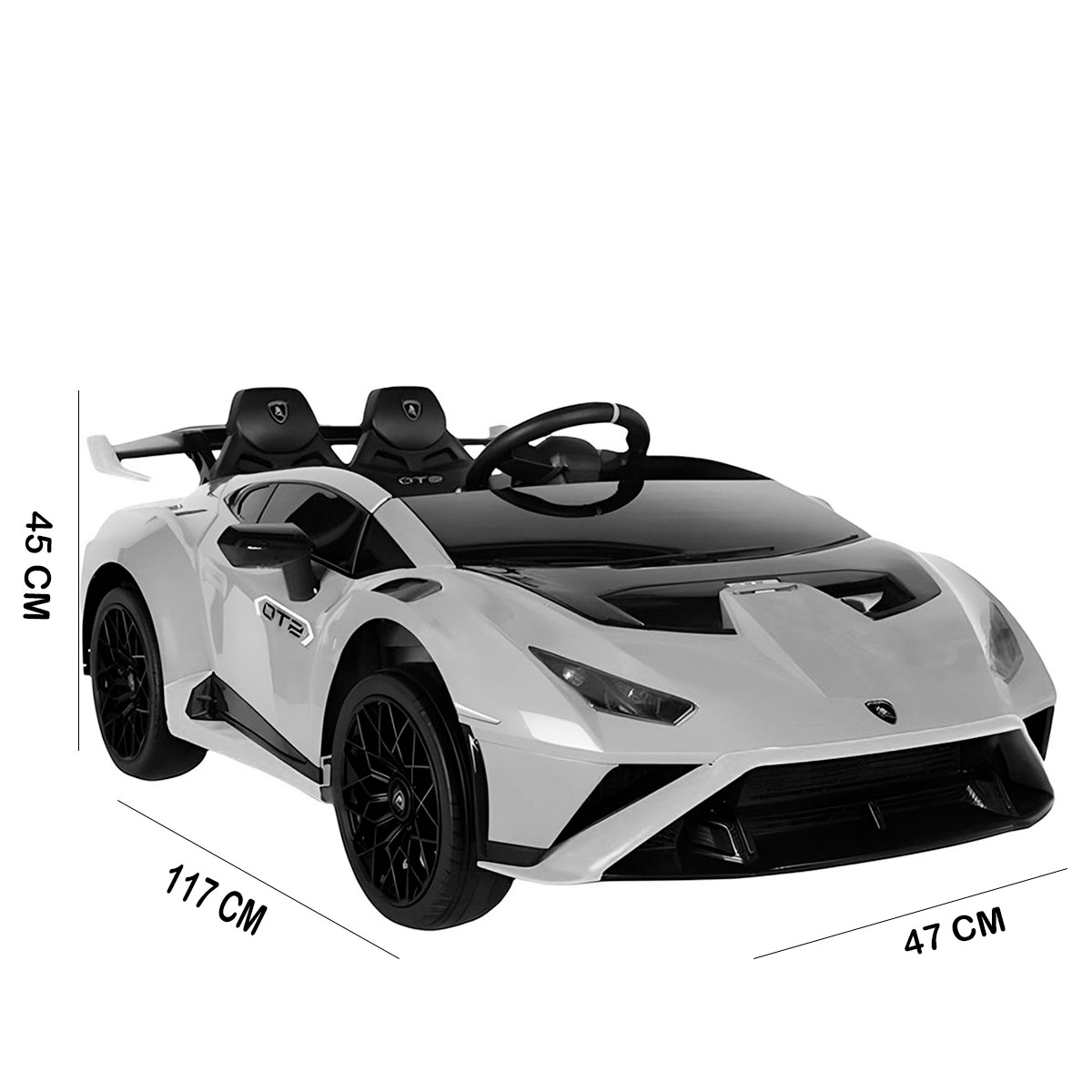 Carro Montable Electrico 12 V Lamborghini Huracan STO Gris Plateado