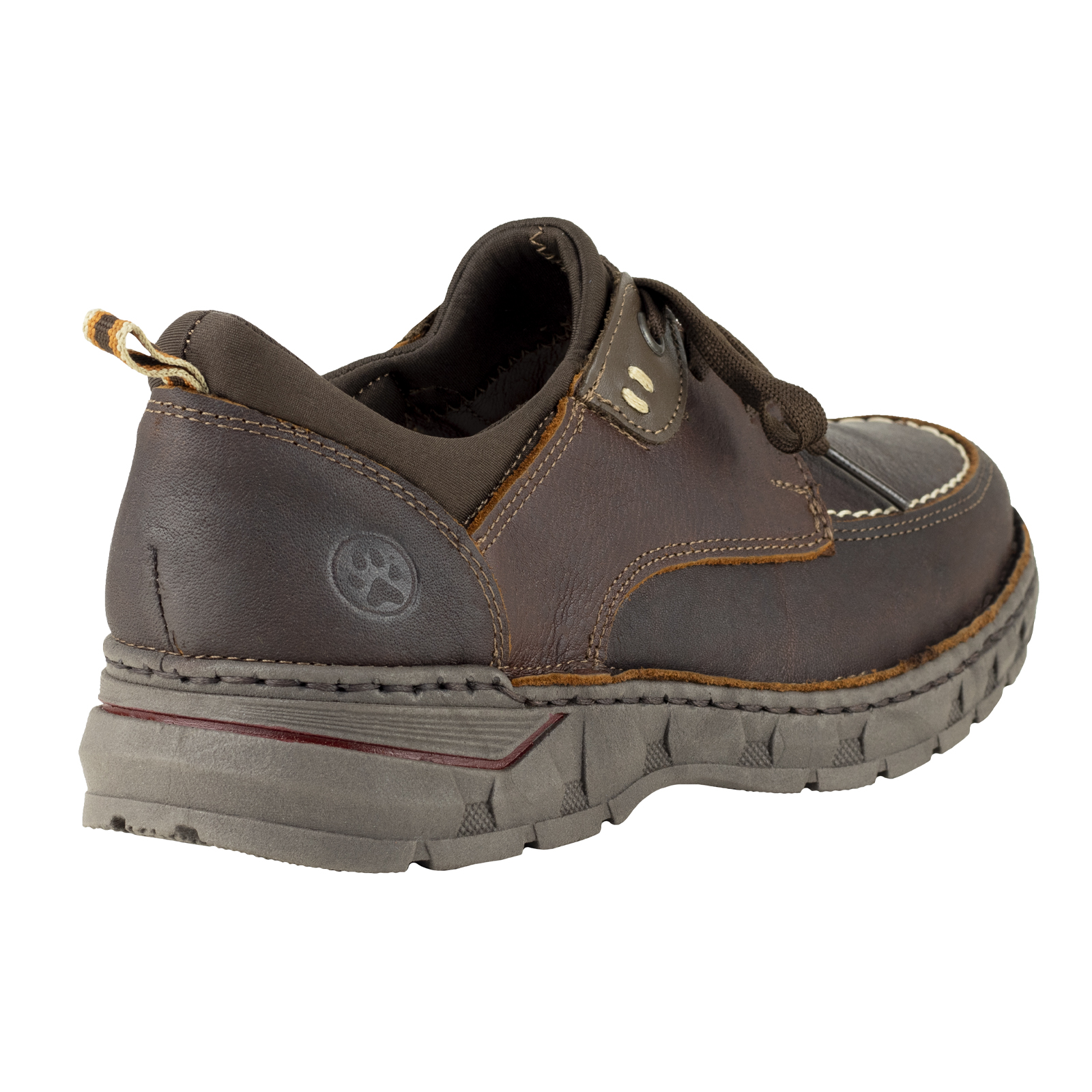 Zapatos Choclos Para Hombre Lobo Solo 9083 Brown Cocidos Graneado