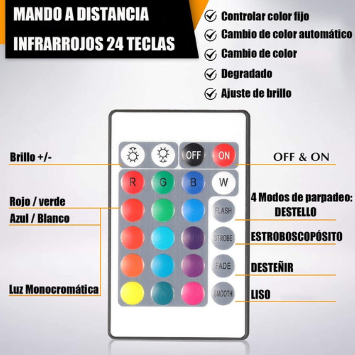 Base De Lámpara Led 3d De 4 Piezas Con Remoto Acrílico, negro/transparente