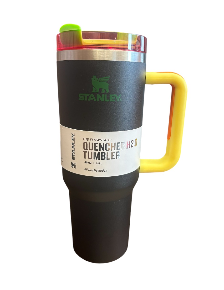 Termo Stanley Quencher H2.0 de acero inixidable Color negro de 1.2 L
