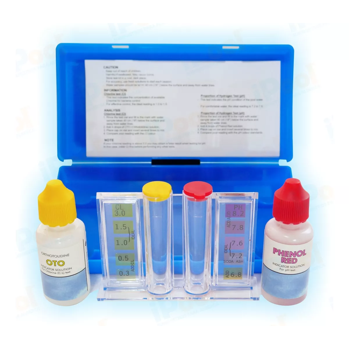 Kit Básico Para Ajustar Cloro Y Ph Con Alguicida Alberca
