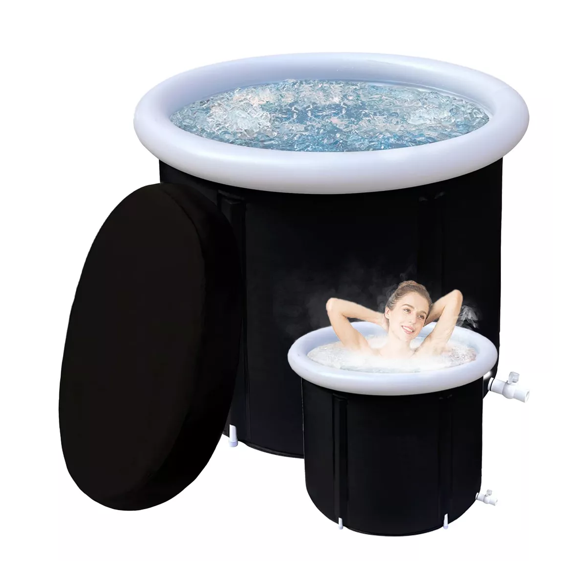Crioterapia De Tina Inflable Portátil Al Aire Libre Bañera